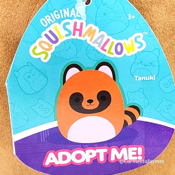 TANUKI 🐼 Adopt Me Brown Panda X Original Squishmallow by Kelly Toy ☆ NWT ☆ - Picture 3 of 9